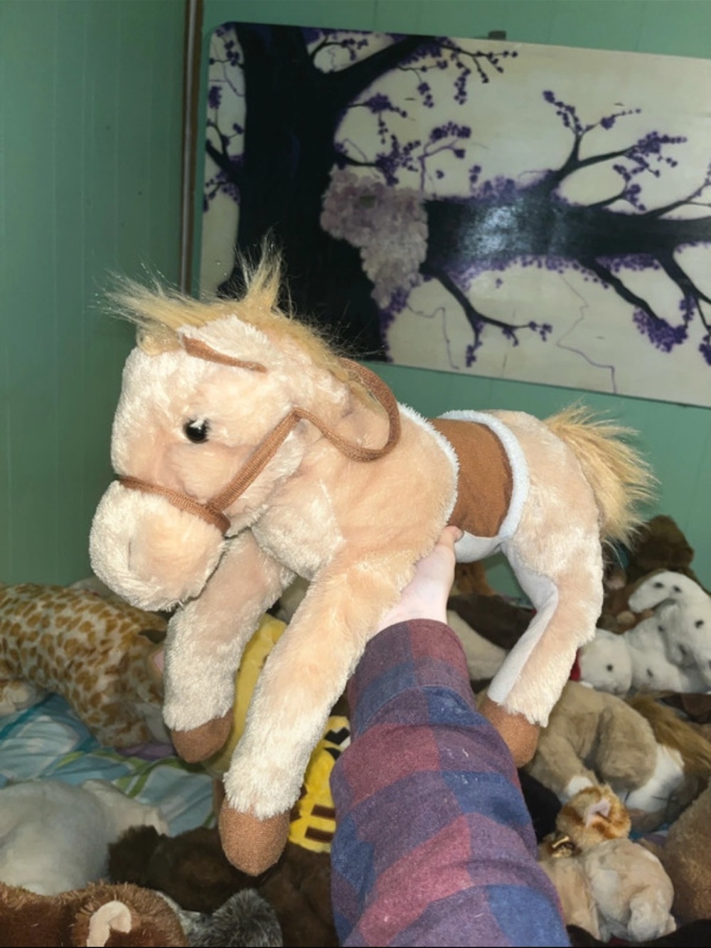 Large horse plush stuffed animal